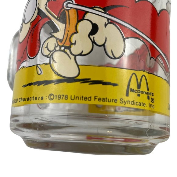 Vintage McDonald’s Garfield Glass Coffee Mug "USE YOUR FRIENDS WISELY" 1978 Cup - Picture 4 of 7